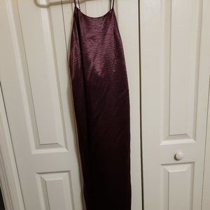 Satin Spaghetti Strap Cocktail Dress - WORN ONCE